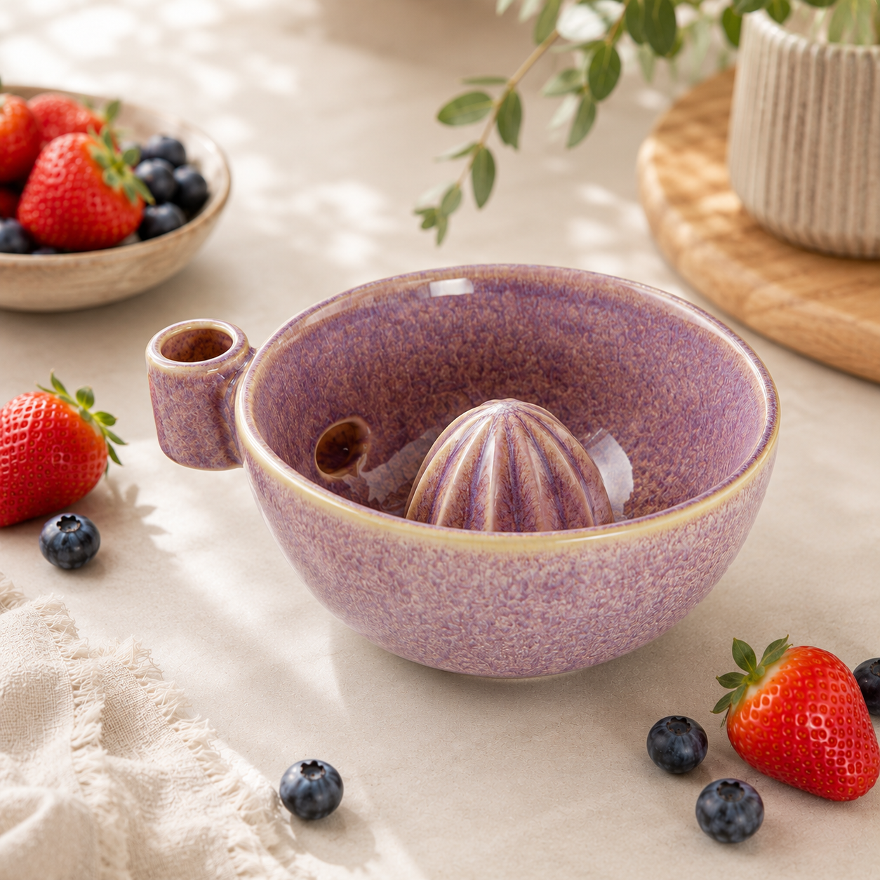 Ceramic Berry Wash Bowl